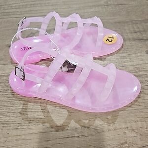 Steve Madden pale pink jelly sandals size 12